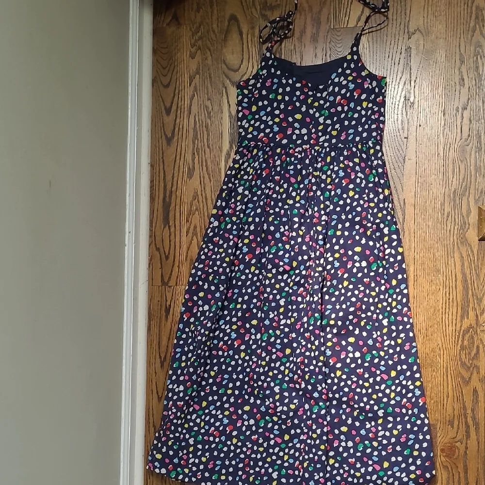 J. Crew Blue and White Spaghetti Strap Maxi Dress - Picture 6 of 9